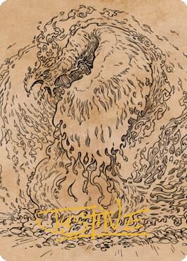 Nemesis Phoenix Art Card Gold Stamped Signature 56 (Art Series: Commander Legends: Battle for Baldur's Gate)  | Good Games Adelaide SA