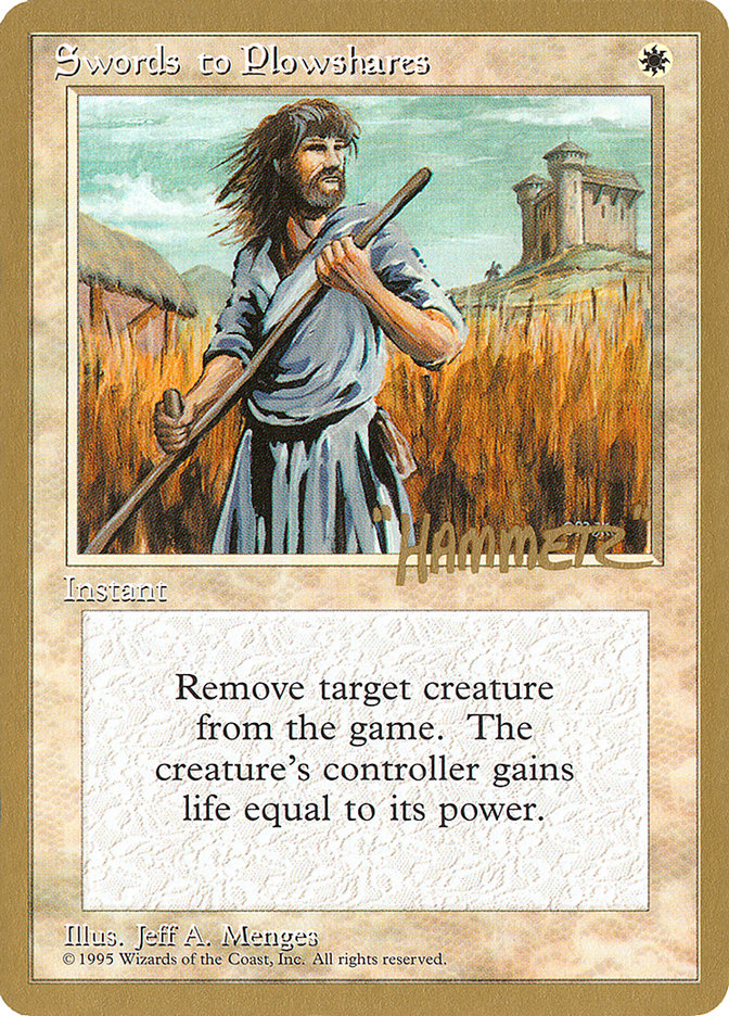 Swords to Plowshares (Shawn "Hammer" Regnier) [Pro Tour Collector Set] | Good Games Adelaide SA