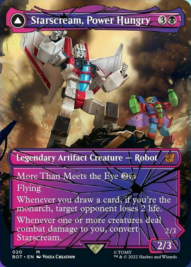 Starscream, Power Hungry // Starscream, Seeker Leader (Shattered Glass) [Universes Beyond: Transformers] | Good Games Adelaide SA