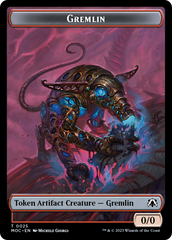Treasure // Gremlin Double-Sided Token [March of the Machine Commander Tokens] | Good Games Adelaide SA