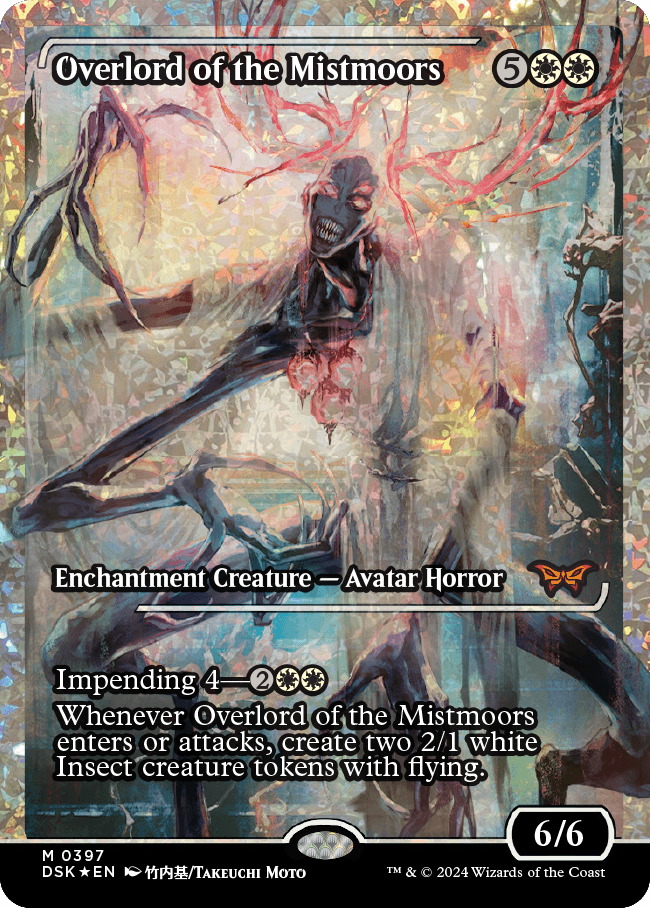 Overlord of the Mistmoors (Full Art) (Japan Showcase) (Fracture Foil) [Duskmourn: House of Horror] | Good Games Adelaide SA