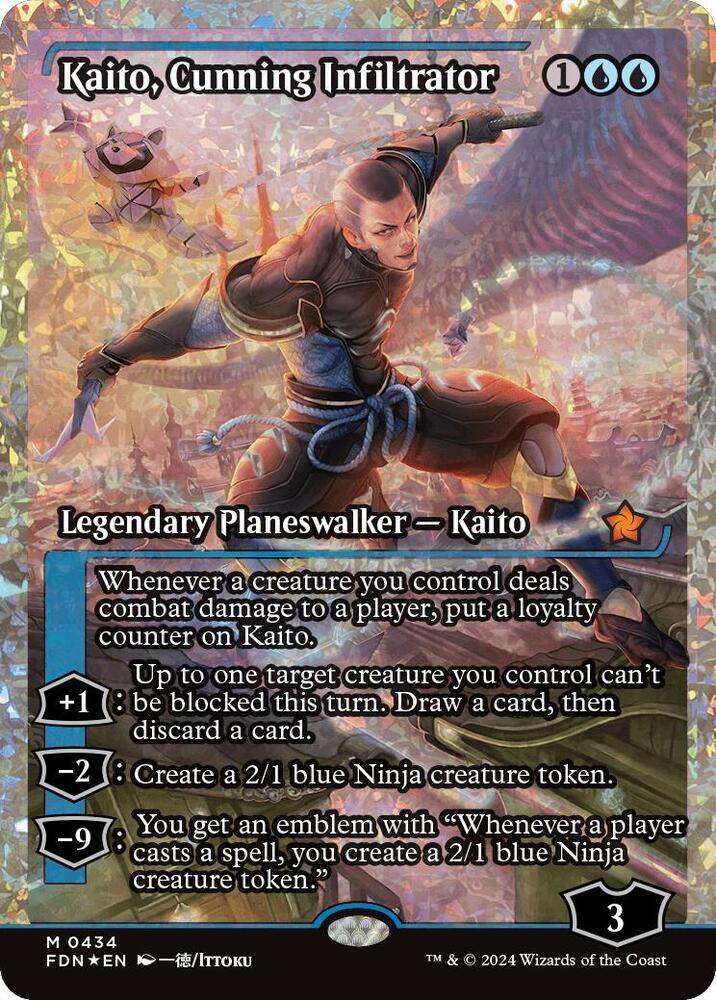 Kaito, Cunning Infiltrator 434 (Foundations)  - Foil | Good Games Adelaide SA