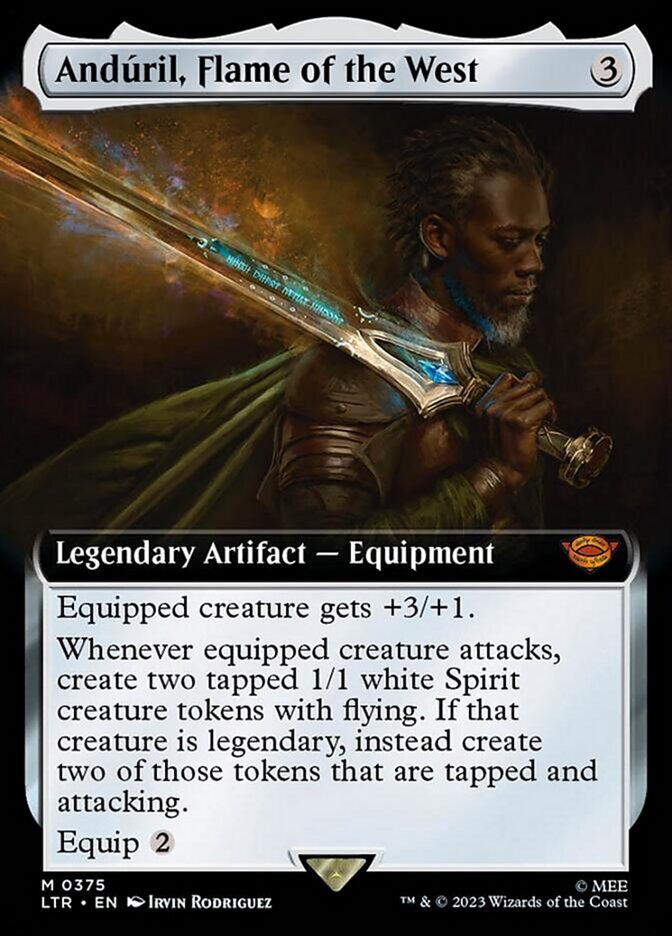 Anduril, Flame of the West (Extended Art) [The Lord of the Rings: Tales of Middle-Earth] | Good Games Adelaide SA