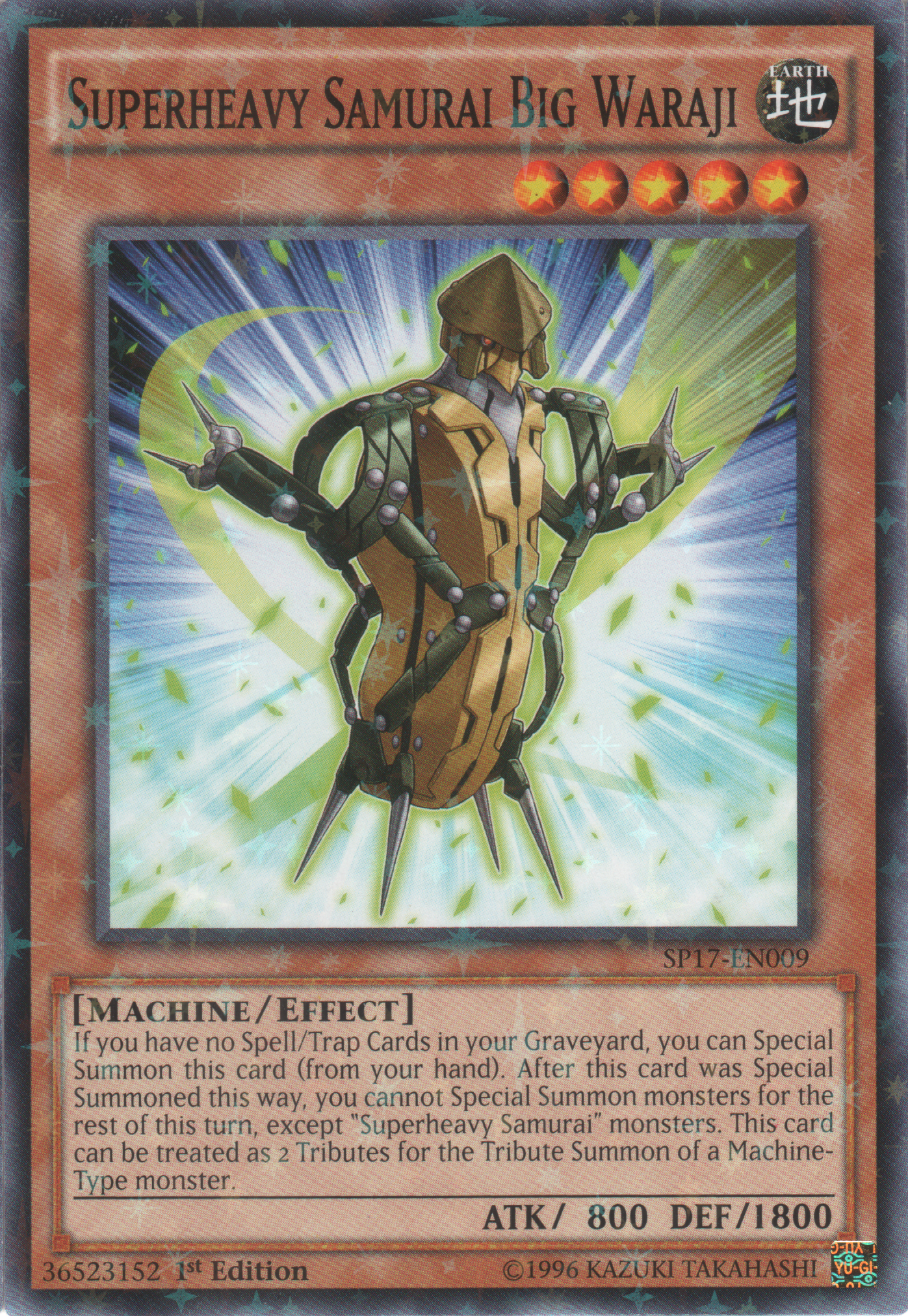Superheavy Samurai Big Waraji [SP17-EN009] Starfoil Rare | Good Games Adelaide SA