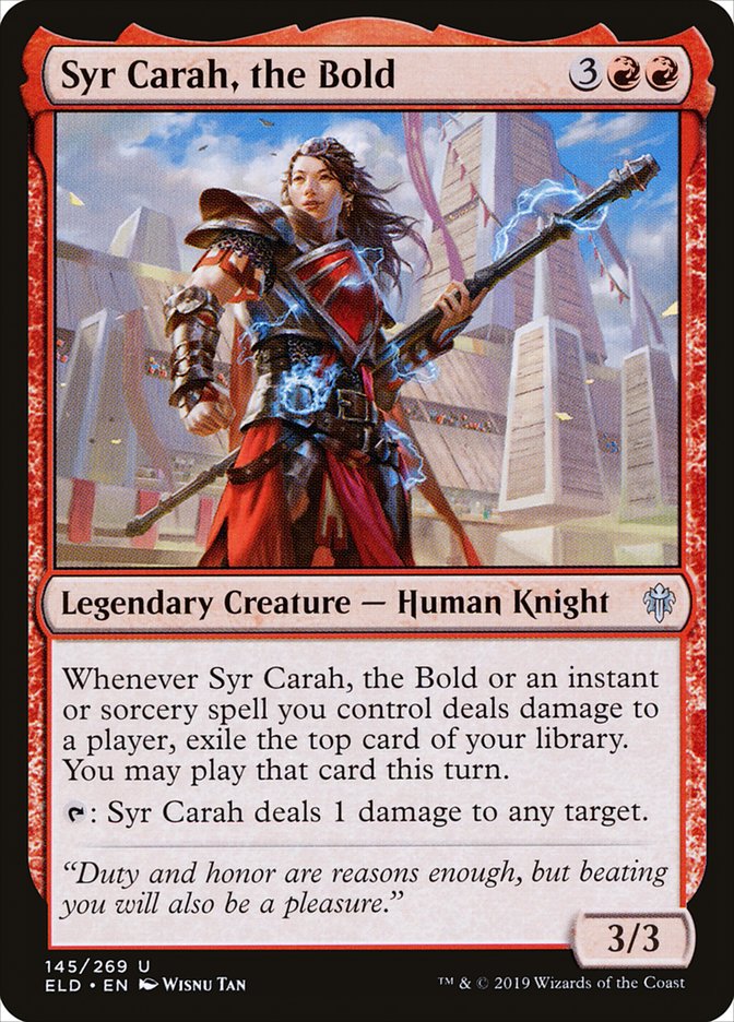 Syr Carah, the Bold [Throne of Eldraine] | Good Games Adelaide SA