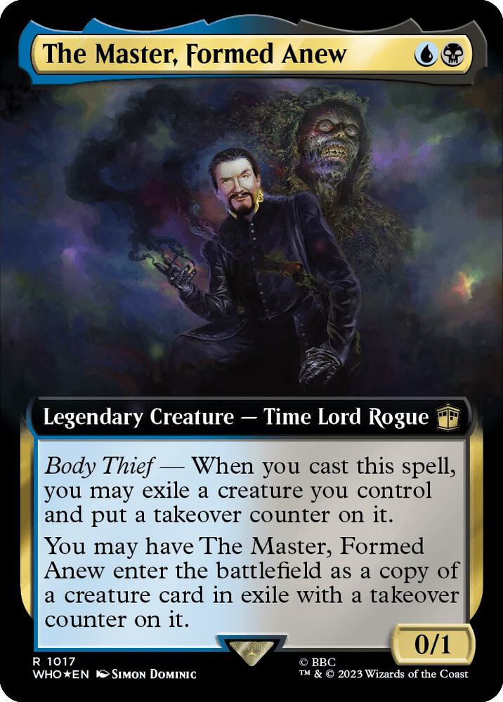 The Master, Formed Anew 1017 (Universes Beyond: Doctor Who)  - Foil | Good Games Adelaide SA