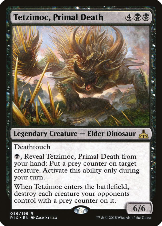 Tetzimoc, Primal Death [Rivals of Ixalan] | Good Games Adelaide SA