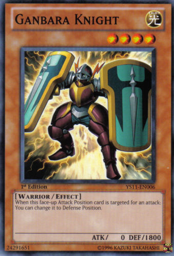 Ganbara Knight [YS11-EN006] Common | Good Games Adelaide SA