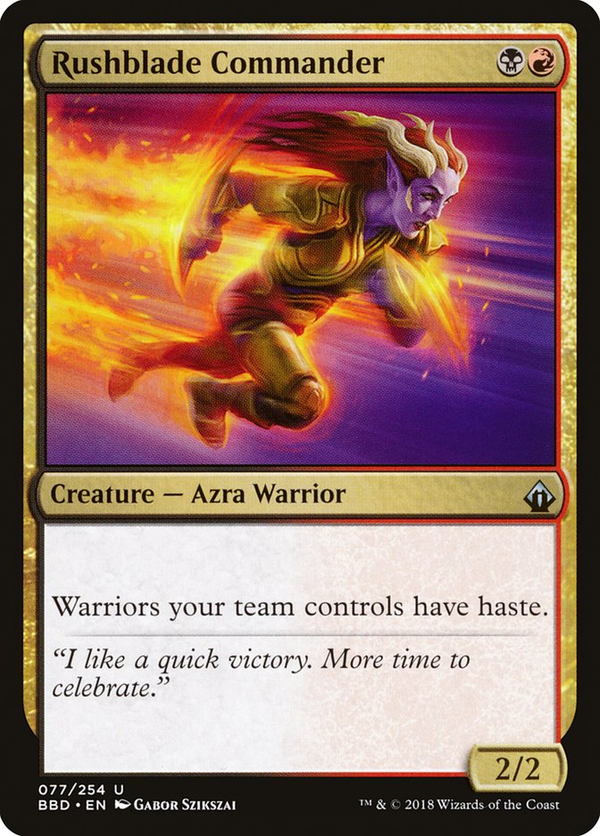Rushblade Commander 77 (Battlebond)  | Good Games Adelaide SA