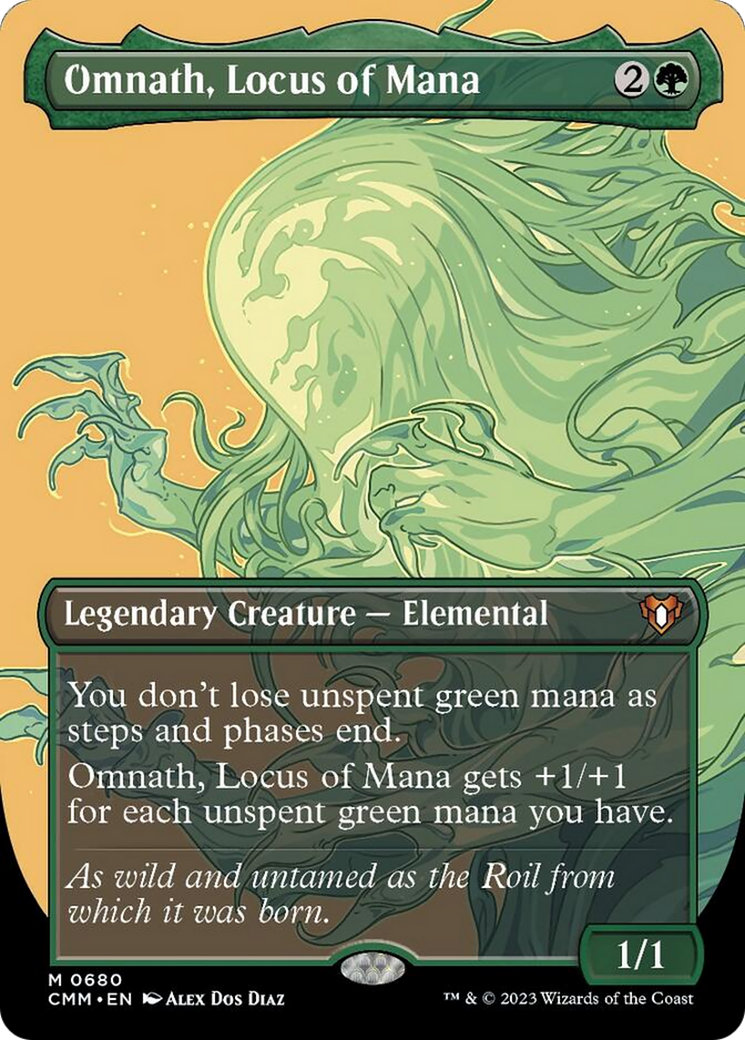 Omnath, Locus of Mana (Borderless Profile) [Commander Masters] | Good Games Adelaide SA