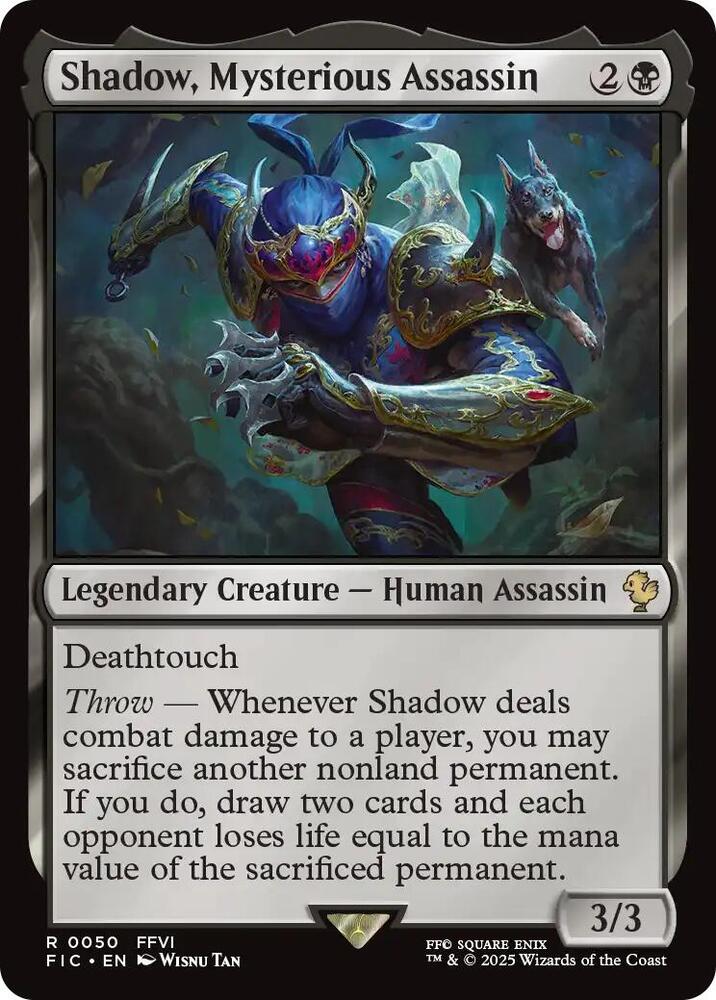Shadow, Mysterious Assassin 50 (Commander: FINAL FANTASY)  - Foil | Good Games Adelaide SA