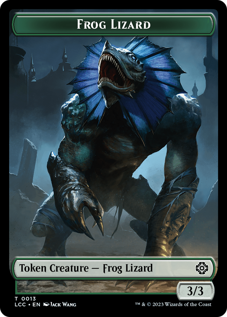 Frog Lizard // Merfolk (0003) Double-Sided Token [The Lost Caverns of Ixalan Commander Tokens] | Good Games Adelaide SA