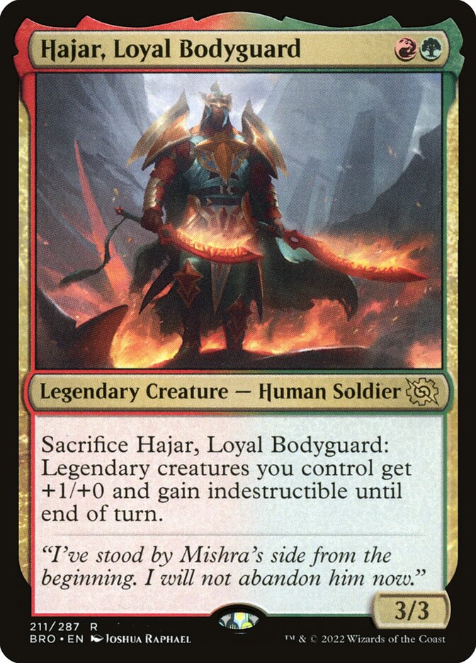 Hajar, Loyal Bodyguard 211 (The Brothers' War)  | Good Games Adelaide SA