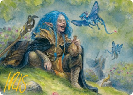 Feywild Trickster Art Card (Gold-Stamped Signature) [Dungeons & Dragons: Adventures in the Forgotten Realms Art Series] | Good Games Adelaide SA