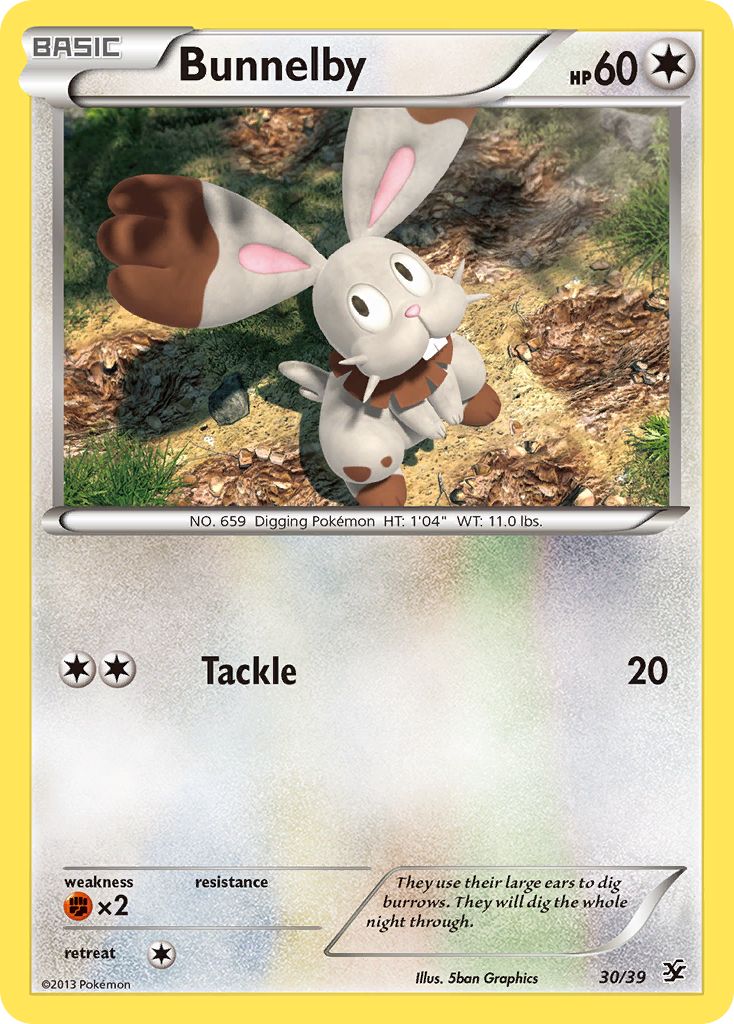 Bunnelby (30/39) [XY: Kalos Starter Set] | Good Games Adelaide SA