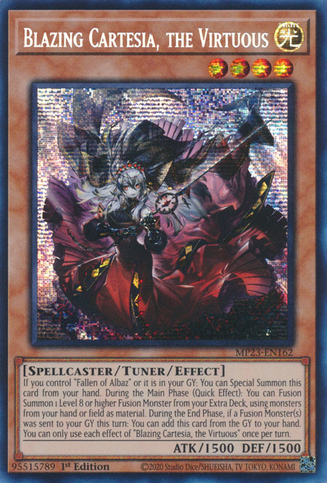Blazing Cartesia, the Virtuous [MP23-EN162] Prismatic Secret Rare | Good Games Adelaide SA
