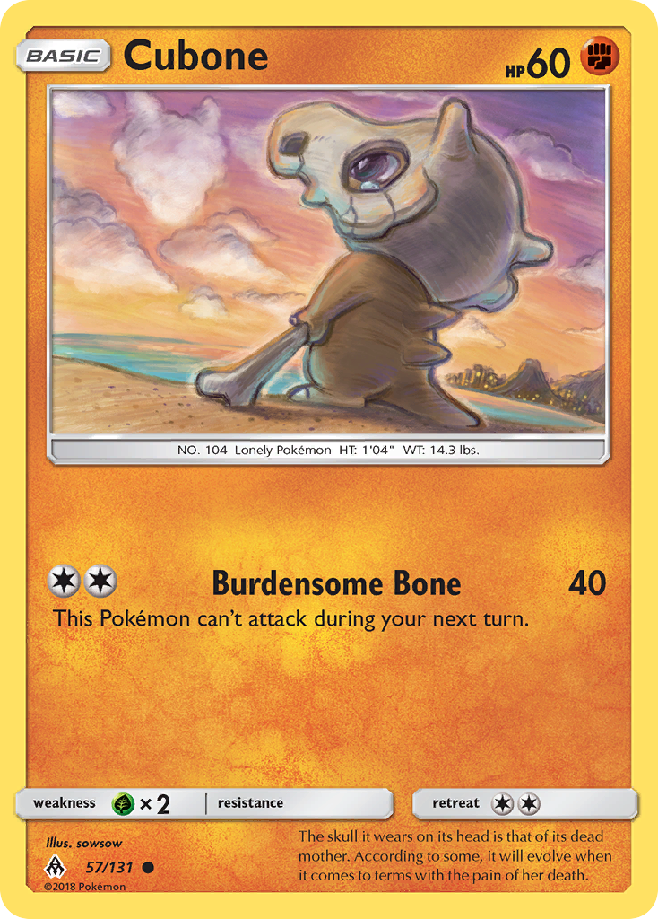 Cubone (57/131) [Sun & Moon: Forbidden Light] | Good Games Adelaide SA