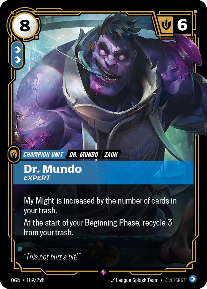 Dr Mundo - Expert 109/298 (Origins)  - Foil | Good Games Adelaide SA