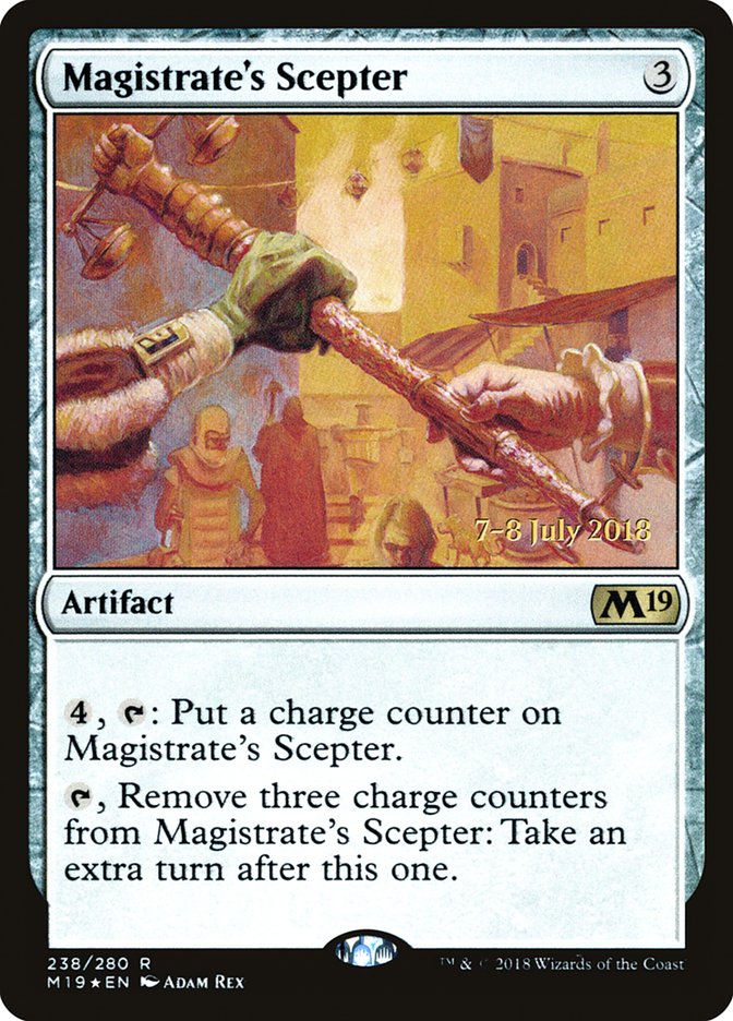 Magistrate's Scepter [Core Set 2019 Promos] | Good Games Adelaide SA