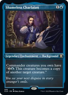 Shameless Charlatan Foil Etched 488 (Commander Legends: Battle for Baldur's Gate)  - Foil | Good Games Adelaide SA