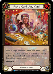 Pick a Card, Any Card (Yellow) [EVR168] (Everfest)  1st Edition Extended Art Rainbow Foil | Good Games Adelaide SA