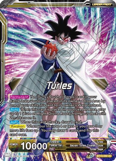 Turles // Turles, Accursed Power (BT15-092) [Saiyan Showdown Prerelease Promos] | Good Games Adelaide SA
