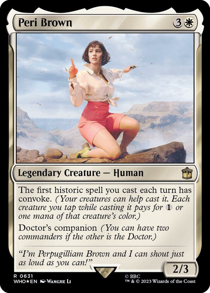 Peri Brown 631 (Universes Beyond: Doctor Who)  - Foil | Good Games Adelaide SA