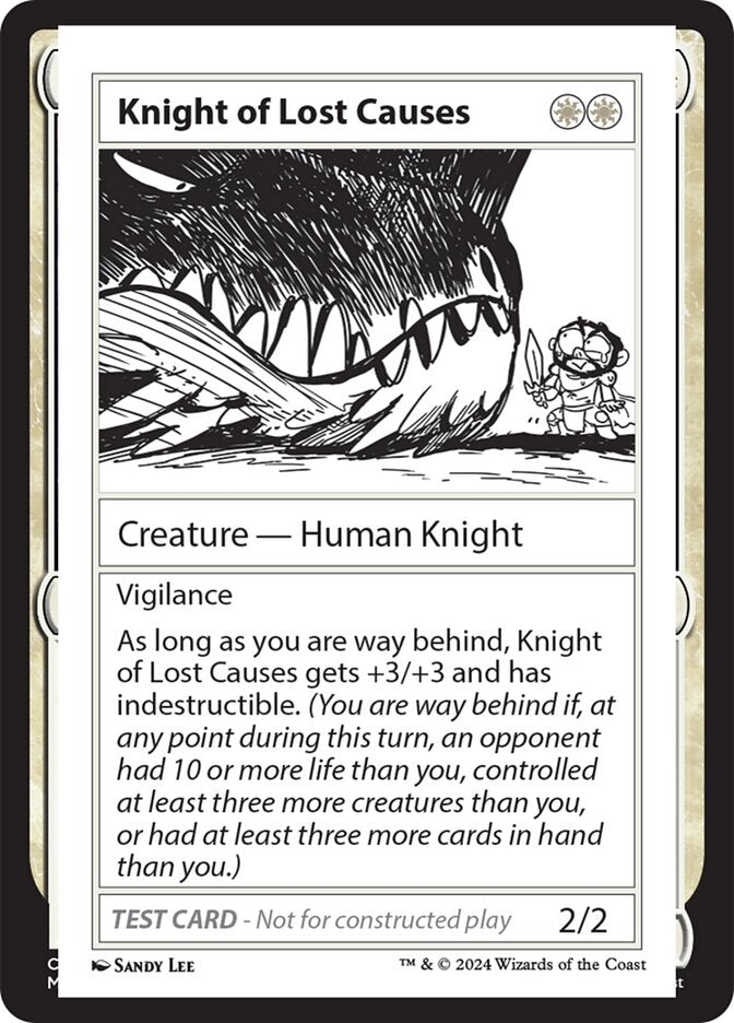 Knight of Lost Causes  (Mystery Booster 2 Playtest Cards)  | Good Games Adelaide SA