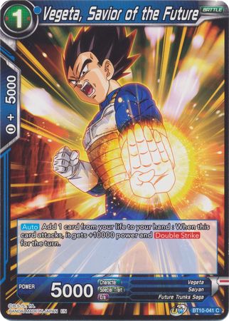Vegeta, Savior of the Future (BT10-041) [Rise of the Unison Warrior 2nd Edition] | Good Games Adelaide SA