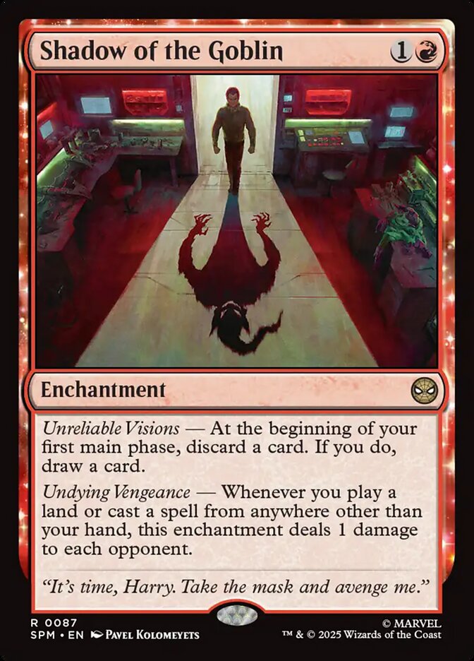 Shadow of the Goblin 87 (Marvel's Spider-Man)  - Foil | Good Games Adelaide SA