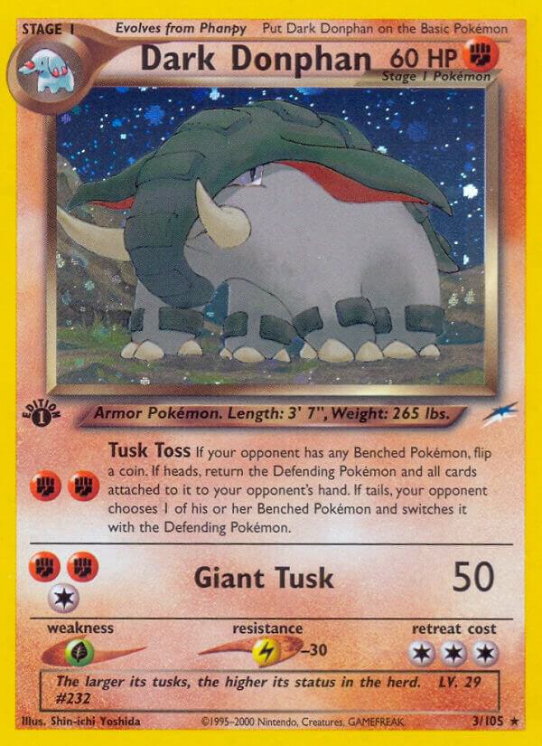 Dark Donphan 003/105 (Neo Destiny)  - 1st Edition Holofoil | Good Games Adelaide SA