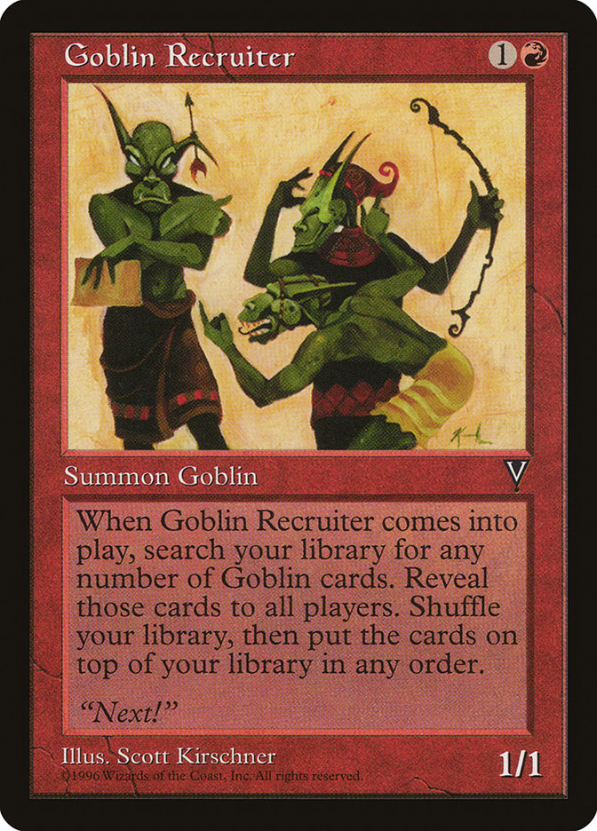 Goblin Recruiter [Visions] | Good Games Adelaide SA