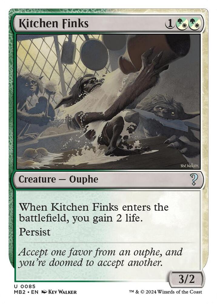 Kitchen Finks 85 (Mystery Booster 2)  | Good Games Adelaide SA