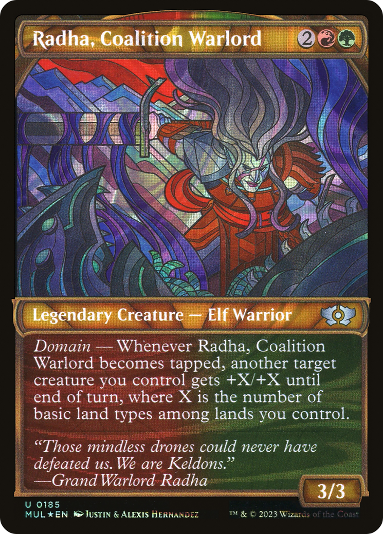 Radha, Coalition Warlord (Halo Foil) [Multiverse Legends] | Good Games Adelaide SA