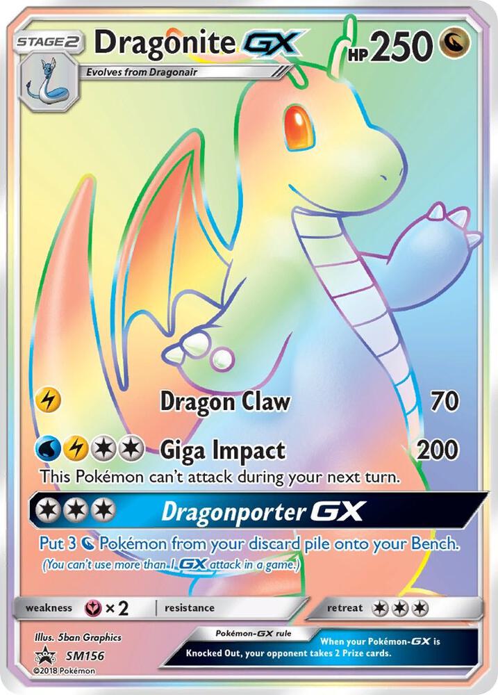 Dragonite GX SM156 (SM Promos)  - Holofoil | Good Games Adelaide SA