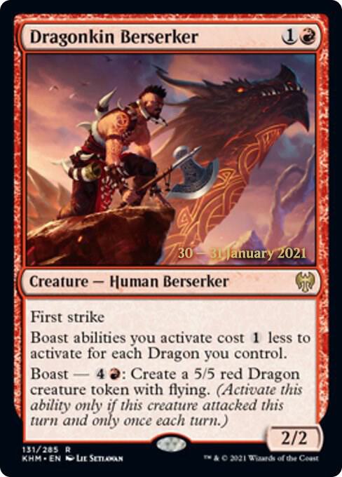Dragonkin Berserker 131 (Prerelease Cards)  - Foil | Good Games Adelaide SA