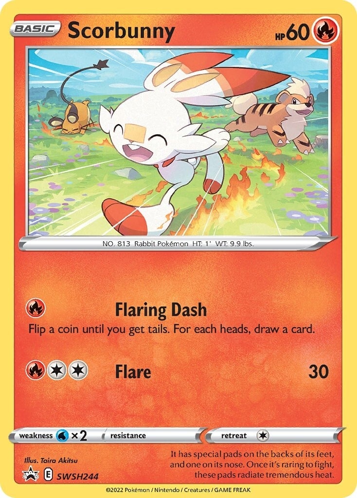 Scorbunny (SWSH244) [Sword & Shield: Black Star Promos] | Good Games Adelaide SA