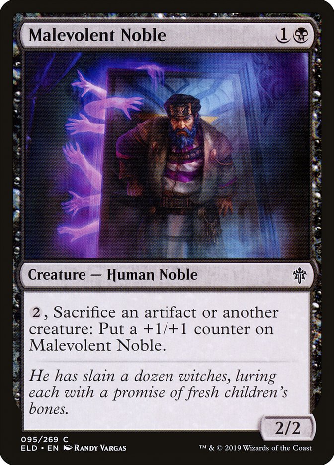 Malevolent Noble 95 (Throne of Eldraine)  - Foil | Good Games Adelaide SA