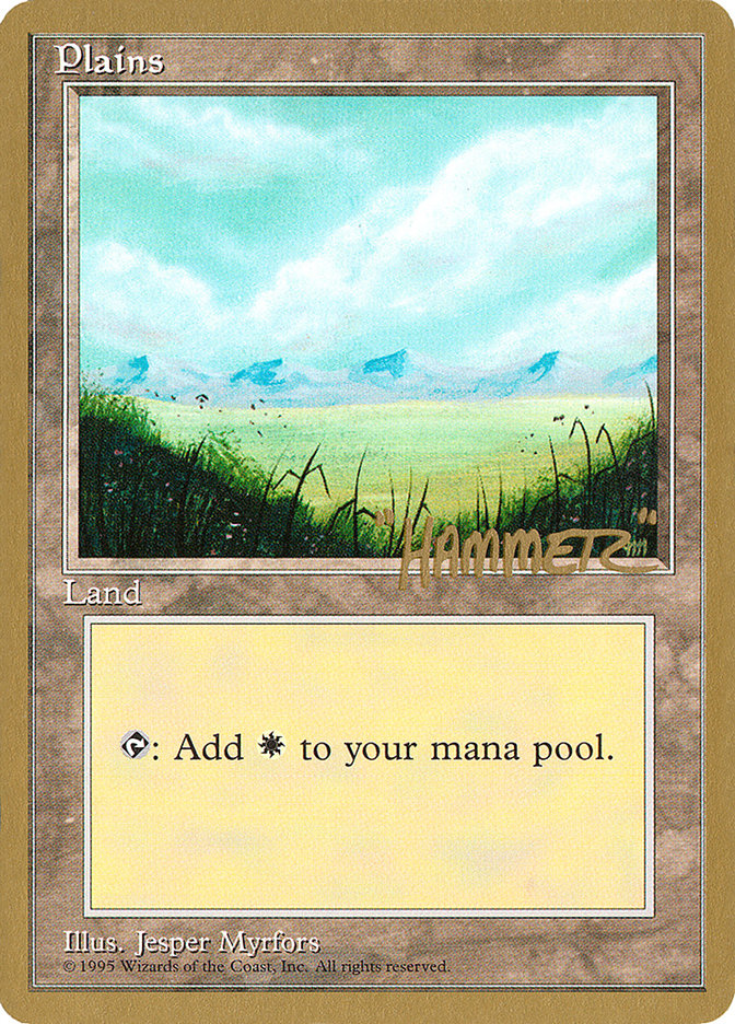 Plains (shr366) (Shawn "Hammer" Regnier) [Pro Tour Collector Set] | Good Games Adelaide SA