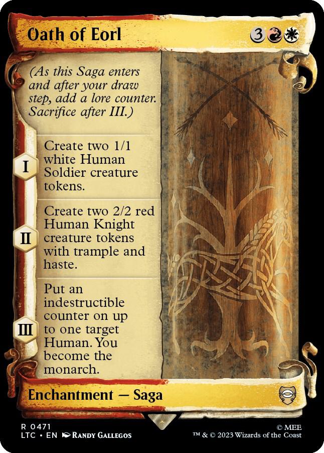 Oath of Eorl 471 (Commander: The Lord of the Rings: Tales of Middle-earth)  - Showcase Scroll Foil | Good Games Adelaide SA