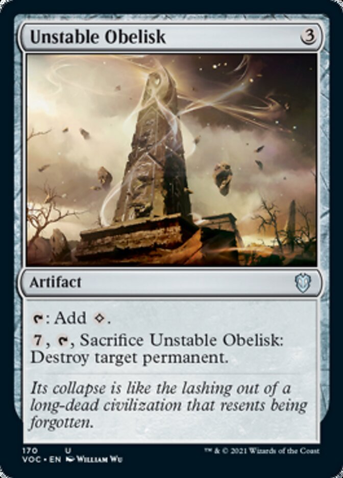 Unstable Obelisk [Innistrad: Crimson Vow Commander] | Good Games Adelaide SA