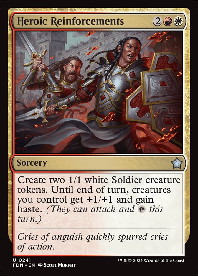 Heroic Reinforcements 241 (Foundations)  - Foil | Good Games Adelaide SA