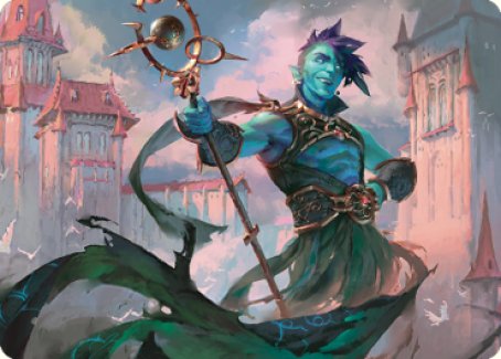 Haughty Djinn Art Card [Dominaria United Art Series] | Good Games Adelaide SA