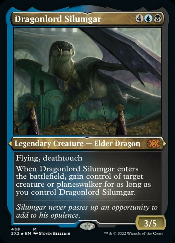 Dragonlord Silumgar (Foil Etched) [Double Masters 2022] | Good Games Adelaide SA