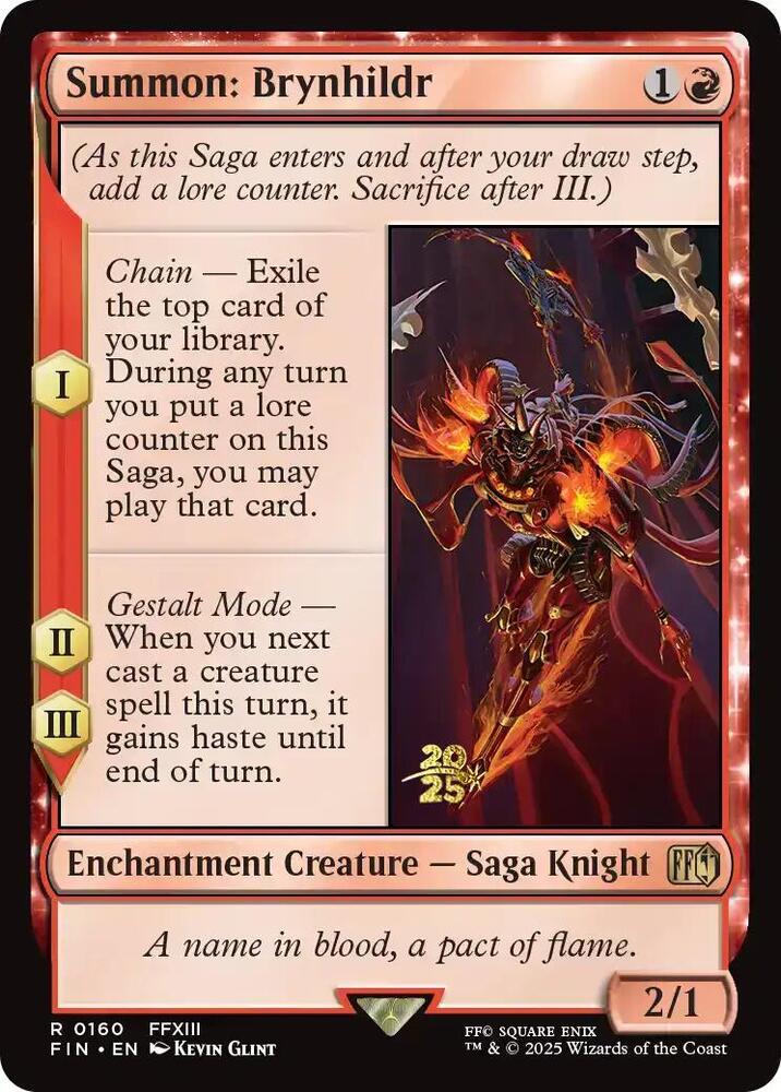 Summon Brynhildr 160 (Prerelease Cards)  - Foil | Good Games Adelaide SA