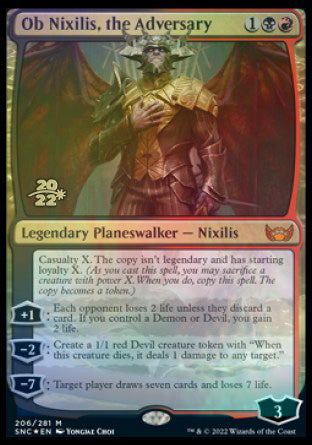Ob Nixilis, the Adversary [Streets of New Capenna Prerelease Promos] | Good Games Adelaide SA