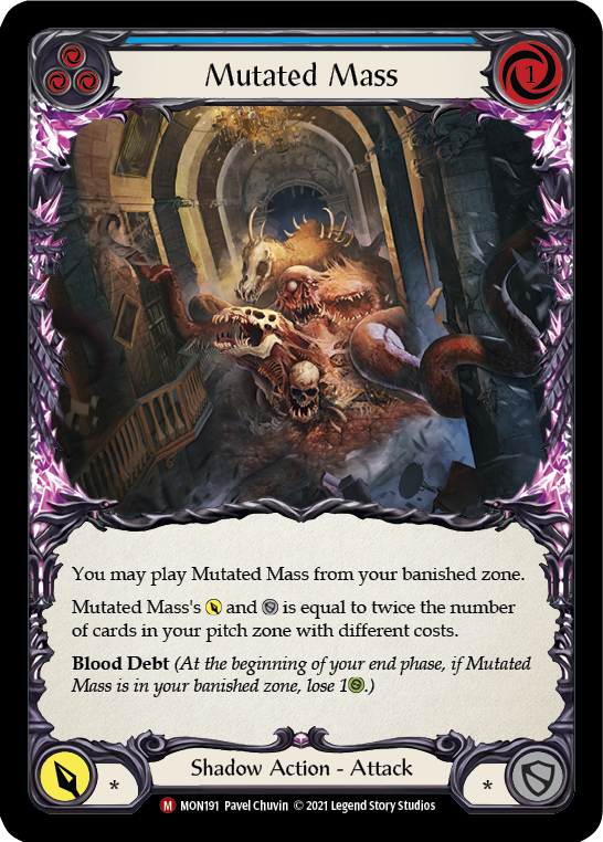 Mutated Mass [MON191-RF] 1st Edition Rainbow Foil | Good Games Adelaide SA