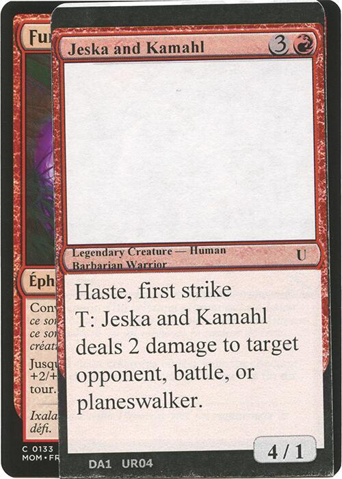Jeska and Kamahl  (Un-Known Event Playtest Cards)  | Good Games Adelaide SA