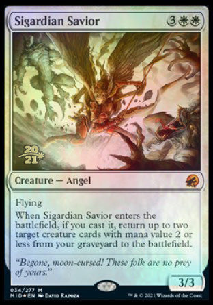 Sigardian Savior [Innistrad: Midnight Hunt Prerelease Promos] | Good Games Adelaide SA