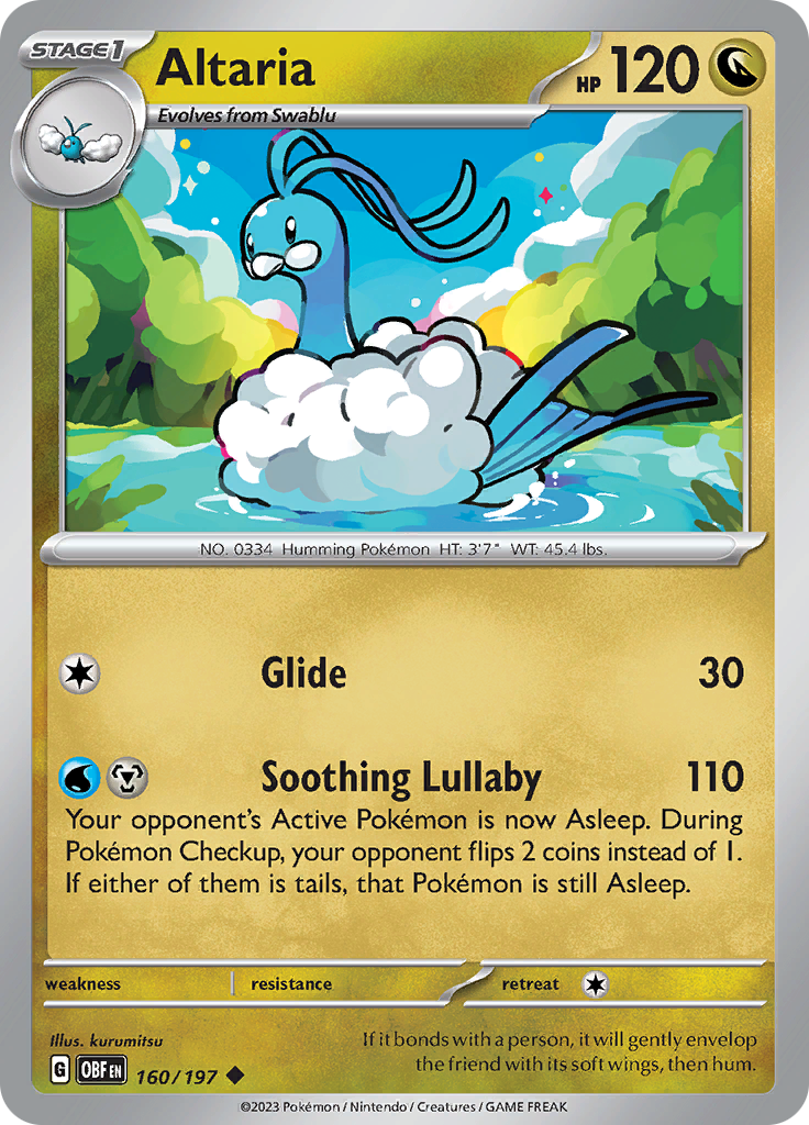 Altaria (160/197) [Scarlet & Violet: Obsidian Flames] | Good Games Adelaide SA